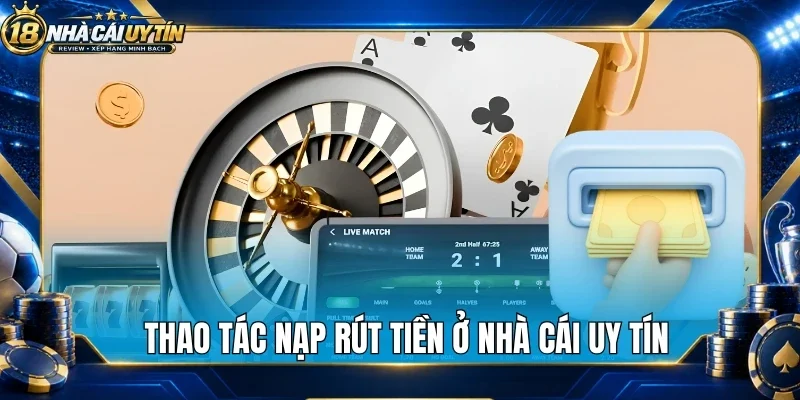 Thao tác nạp rút tiền ở nhà cái uy tín