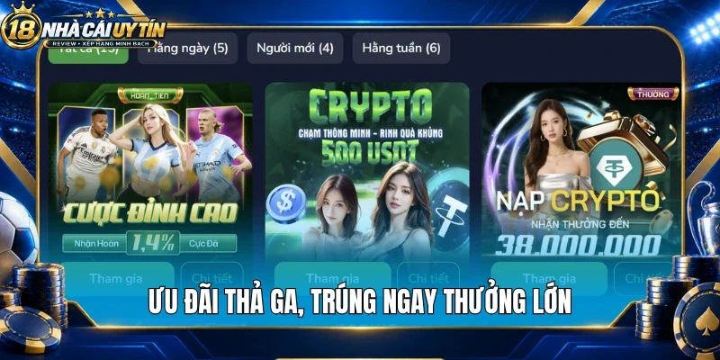 Ưu đãi thả ga, trúng ngay thưởng lớn