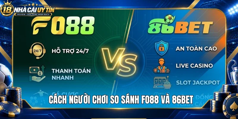 Cách người chơi so sánh Fo88 và 86Bet