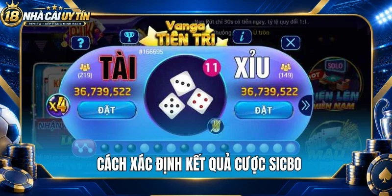 Cách xác định kết quả cược sicbo