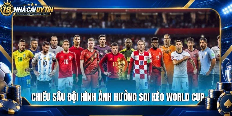 Chiều sâu đội hình ảnh hưởng soi kèo World Cup