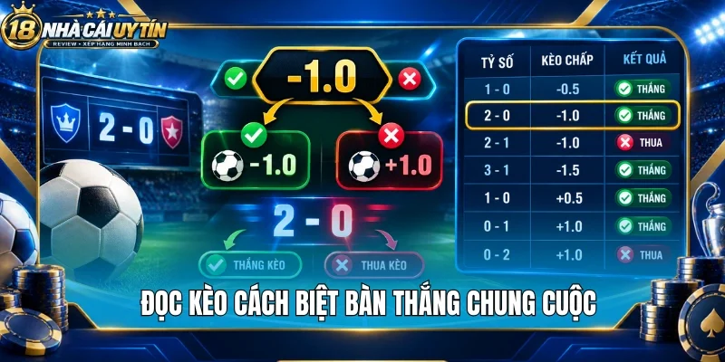 đọc kèo cách biệt bàn thắng chung cuộc