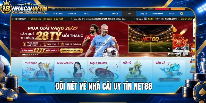 Đôi nét về nhà cái uy tín Net88