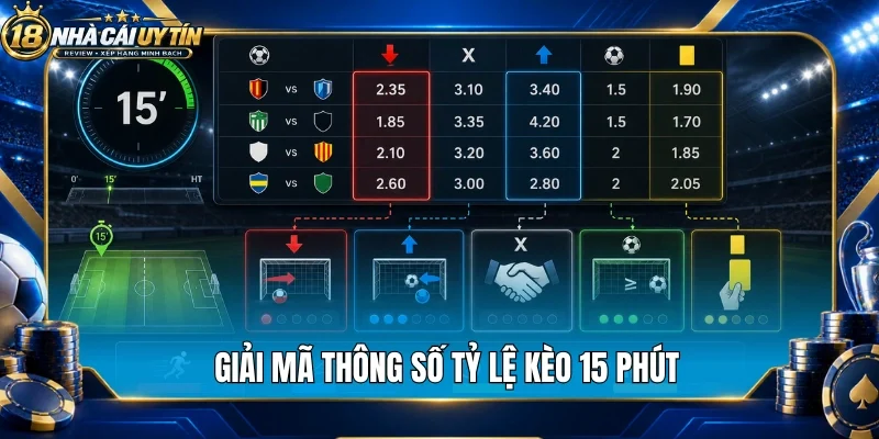 Giải mã thông số tỷ lệ kèo 15 phút