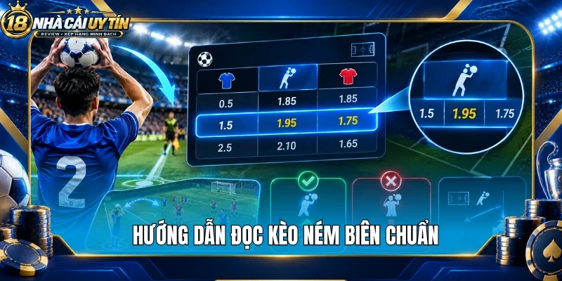 Hướng dẫn đọc kèo ném biên chuẩn