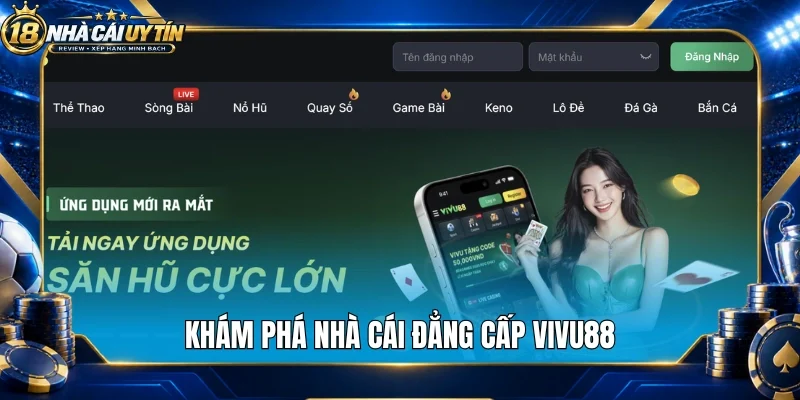 Khám phá nhà cái đẳng cấp Vivu88