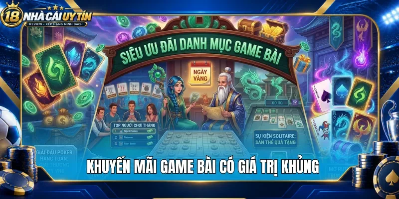 Khuyến mãi game bài có giá trị khủng