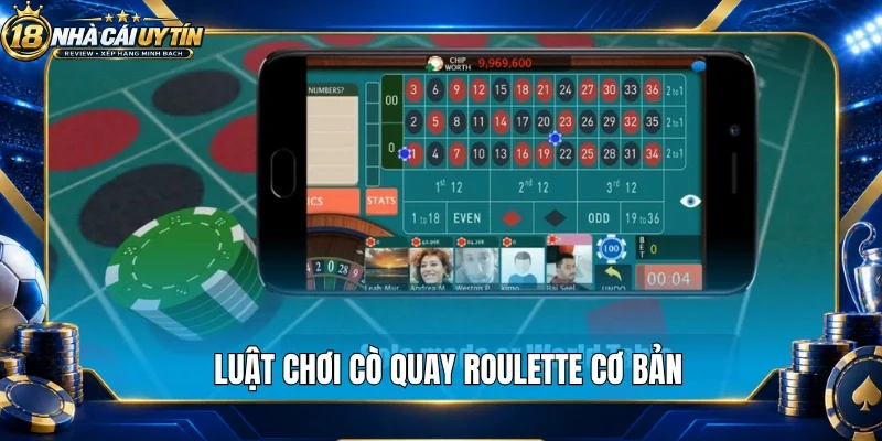 Luật chơi cò quay roulette cơ bản