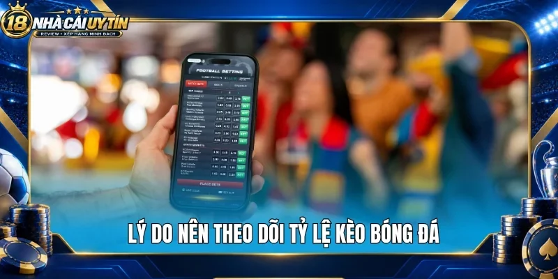 Lý do cần theo dõi sát sao tỷ lệ kèo bóng đá