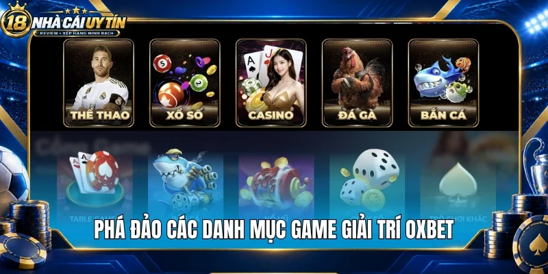Phá đảo các danh mục game giải trí Oxbet