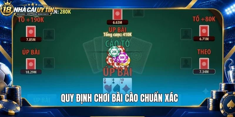Quy định chơi bài cào chuẩn xác