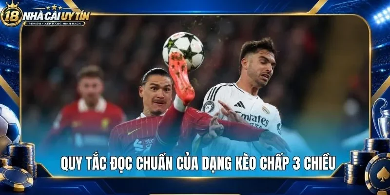Quy tắc đọc chuẩn của dạng kèo chấp 3 chiều