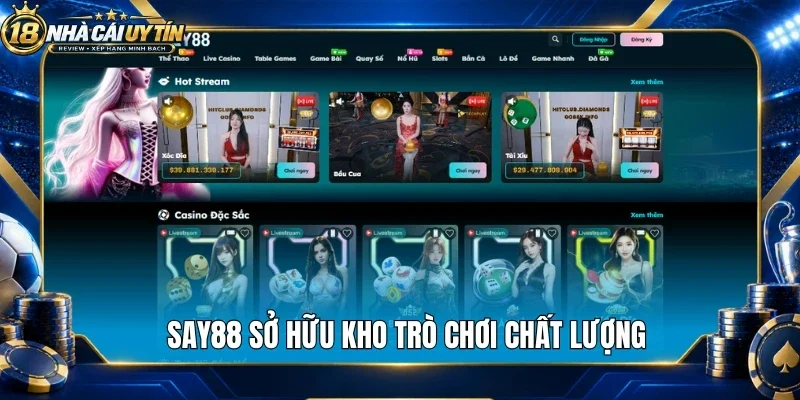 Say88 sở hữu kho trò chơi chất lượng