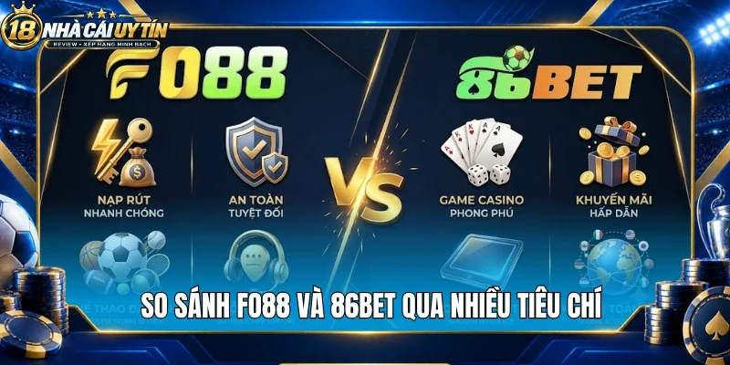 So sánh Fo88 và 86Bet qua nhiều tiêu chí
