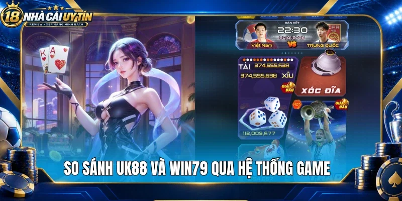 So sánh Uk88 và Win79 qua hệ thống game
