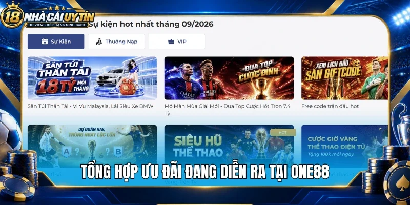Tổng hợp ưu đãi đang diễn ra tại One88