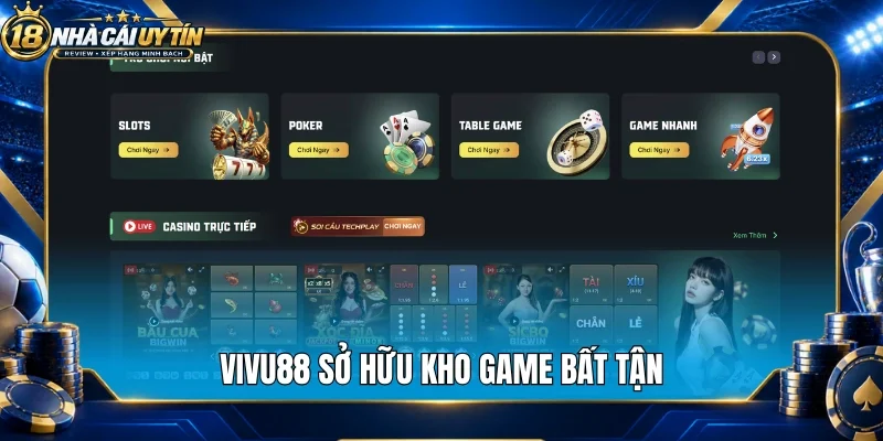 Vivu88 sở hữu kho game bất tận